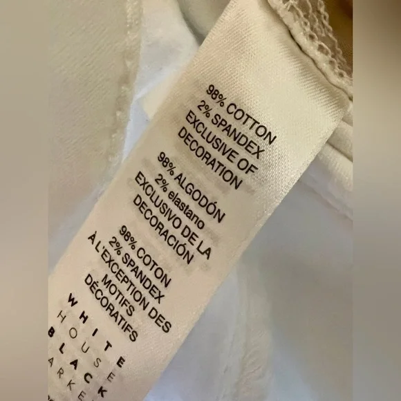 White House Black Market White Sequin Patch Skinny Ankle Jean - Size 2 (29") - Picture 12 of 13